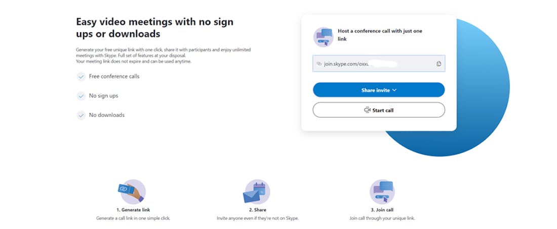 Skype zonder account te gebruiken met Meet Now-functie