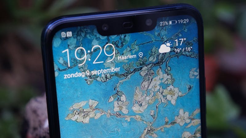 Ook deze Huawei-smartphone gebruikt alleen de frontcamera voor gezichtsherkenning