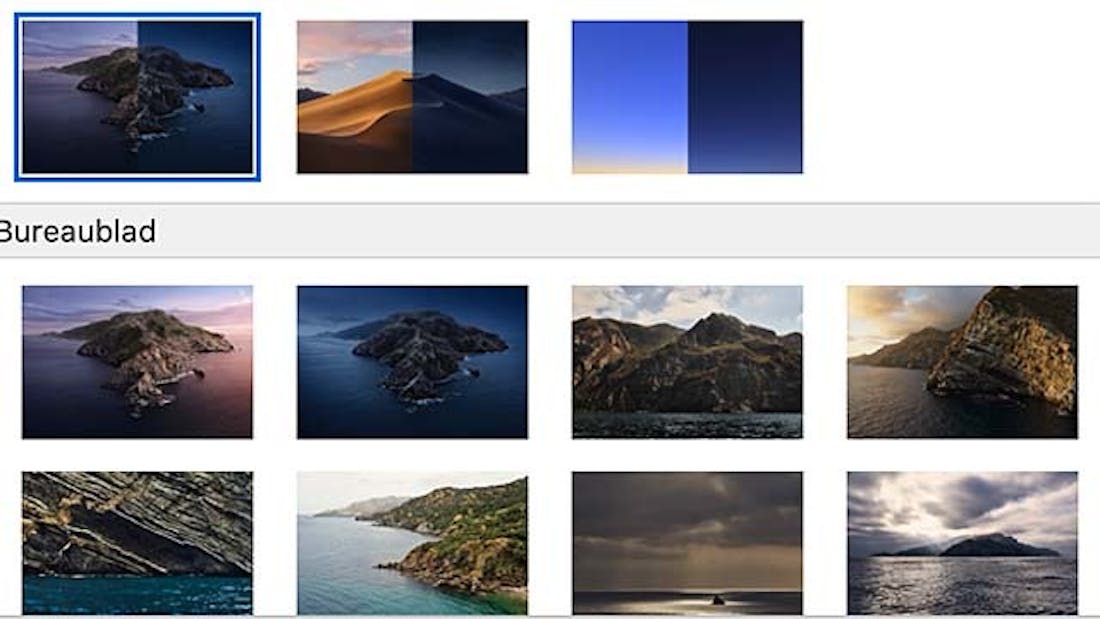 macOS Catalina achtergrond instellen
