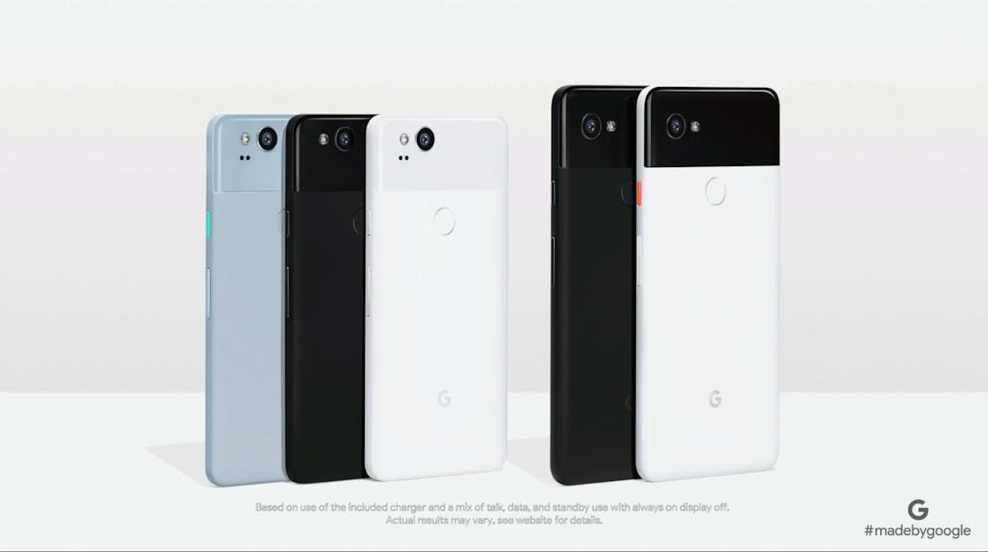 Google toont Pixel 2, Pixel 2 XL en Google Home Max