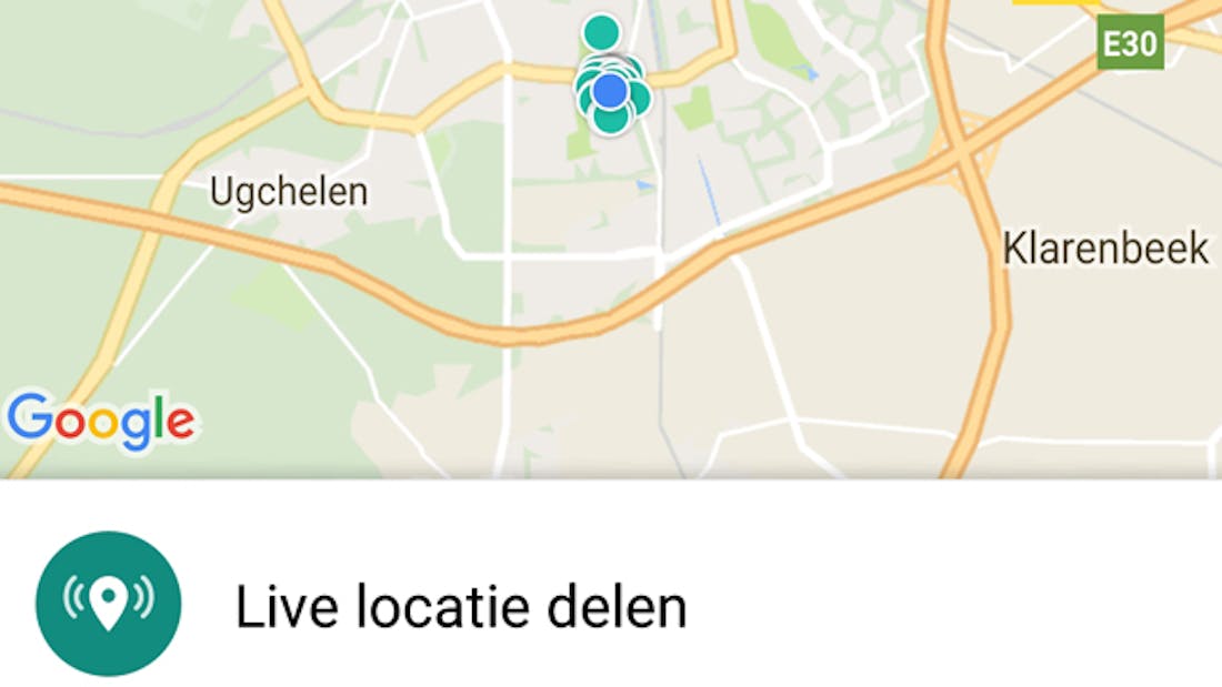 Je locatie live delen in WhatsApp