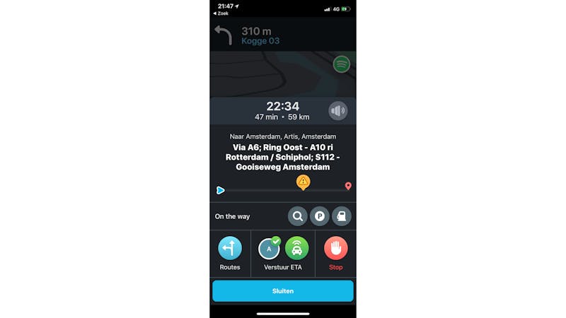 Navigeren met Waze