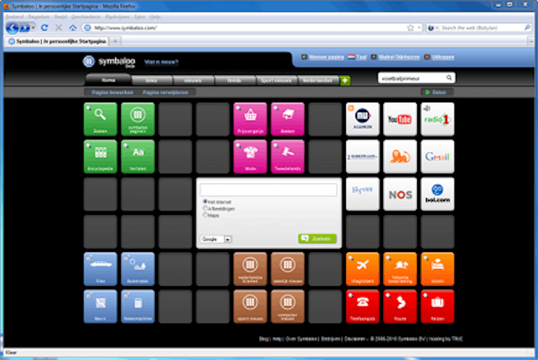 Al je favoriete sites binnen handbereik met Symbaloo