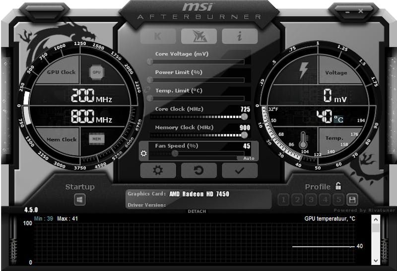 Tip 09 MSI Afterburner kan met grafische kaarten van diverse fabrikanten overweg.