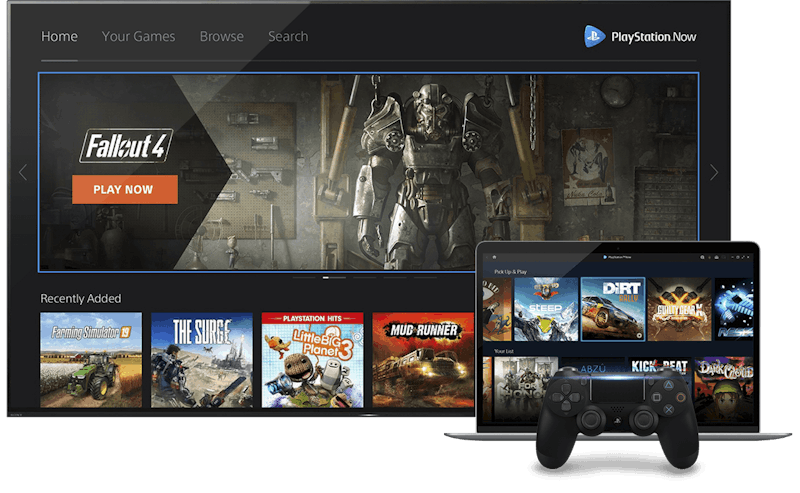 Via PlayStation Now kunnen spellen op PlayStation-consoles en pc gestreamd worden.