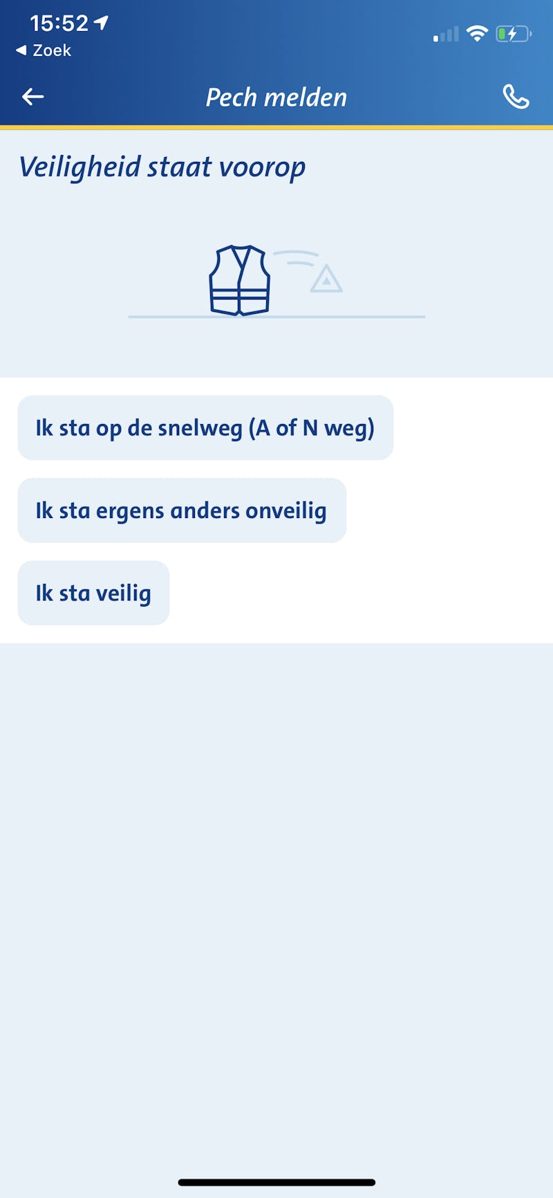 Tip 03 Vul zo veel mogelijk informatie van tevoren in. Sta je een keer met pech langs de weg, dan is dat het enige wat je nog maar aan hoeft te geven.