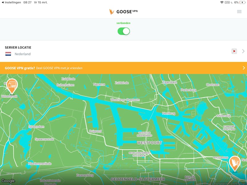 Goose VPN is van Nederlandse makelij en daarmee niet geschikt voor privacypuristen.