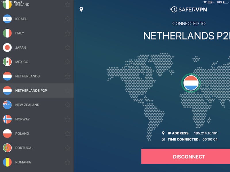 SaferVPN valt onder Israëlisch recht en maakt gebruik van gunstige privacy-wetgeving.