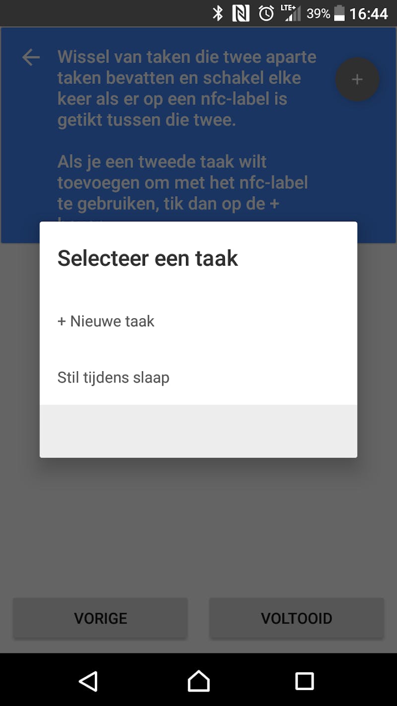 Trigger kan ook tussen twee toestanden overschakelen elke keer dat je dezelfde nfc-tag scant.