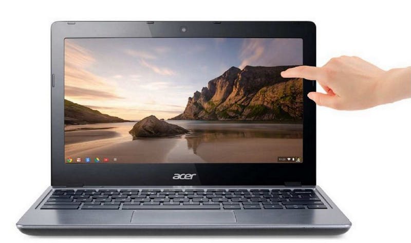 Een omklapbaar Chromebook met aanraakscherm kan ook als tablet fungeren.