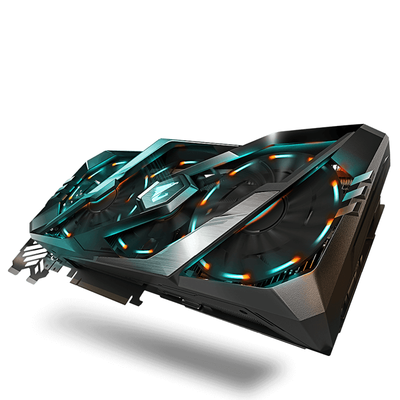 Als je van rgb houdt, moet je bij de Gigabyte Aorus Xtreme-kaarten zijn.