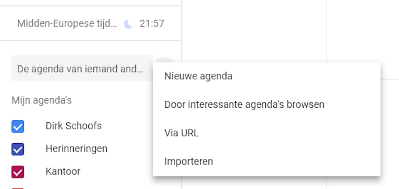 Deel agenda’s met elkaar zodat je ziet wanneer iedereen beschikbaar is.