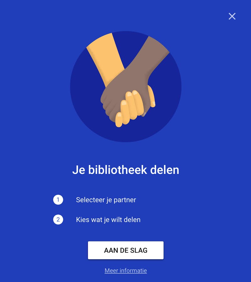 Tip 5 Je kunt zelfs je volledige fotobibliotheek met je partner delen.