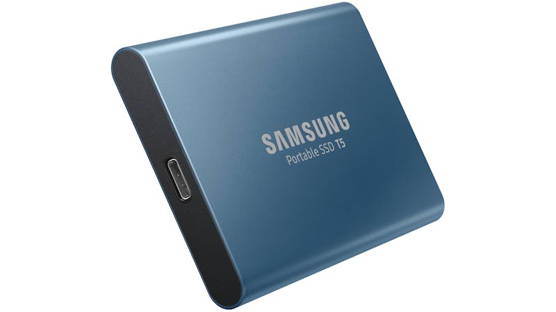 De nieuwste generatie externe schijven en ssd’s beschikken veelal over usb c, zoals deze T5 van Samsung.