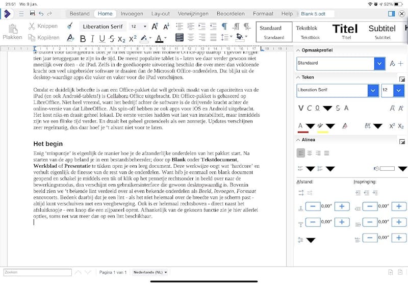 Dát oogt even wat anders dan de ‘antieke’ gebruikersinterface van Microsoft Office...