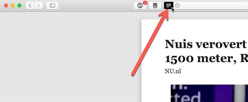 Gebruik de leesweergave in Safari eens