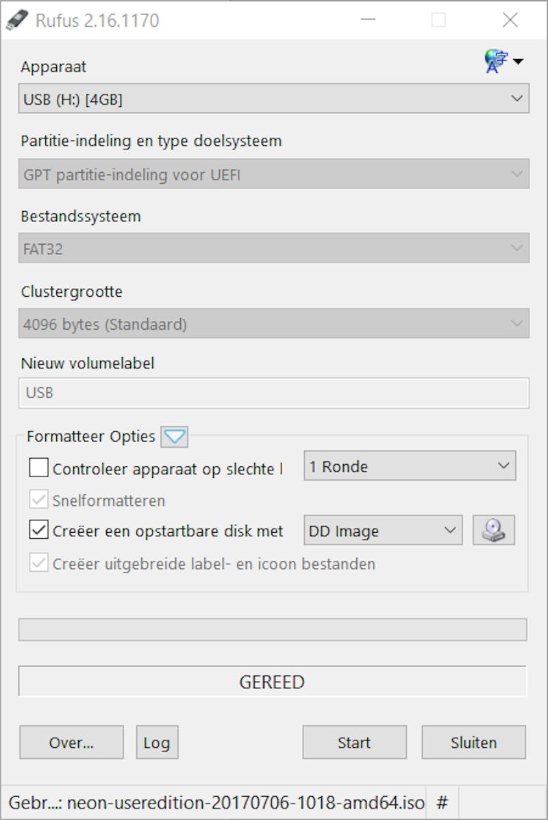 06 Veel Linux- distributies kun je wegschrijven in de dd-modus in Rufus.