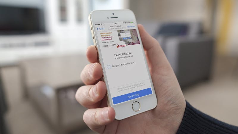 06 Chatbots kunnen je op een laagdrempelige manier helpen met allerhande klusjes, zoals je meterstanden doorgeven.