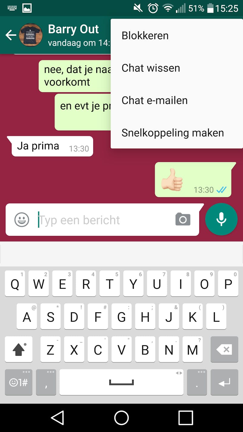 Tip 21 Voeg een snelkoppeling toe aan je startscherm om met één tik in het chatvenster te zitten.