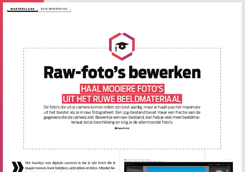 Hoe je raw-bestanden bewerkt, lees je in de Masterclass uit Computer!Totaal 12-2016 of online.