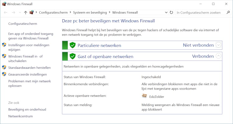 De firewall van Windows heeft al jaren geen vervanger meer nodig.