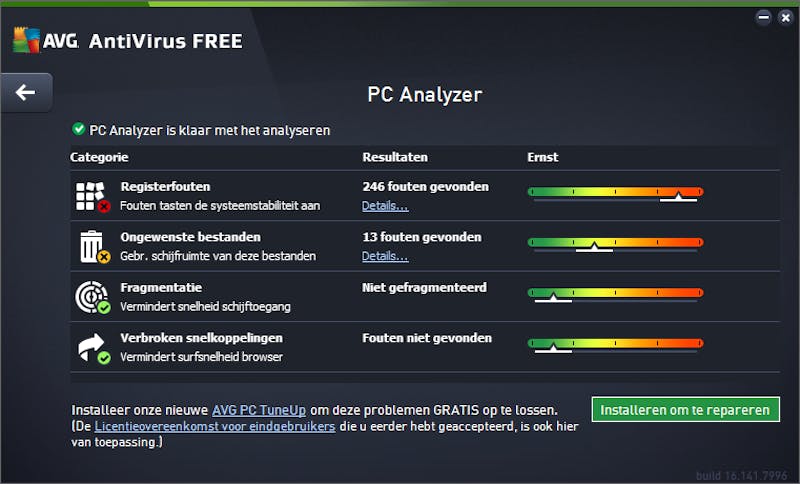 AVG scant meer zaken dan het programma zelf kan oplossen.