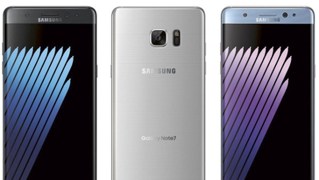 Samsung roept Galaxy Note7 terug wegens explosiegevaar