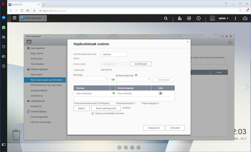 11 Met rsync synchroniseer je twee nas-apparaten voor een back-up op een andere nas en eventueel zelfs een andere locatie.