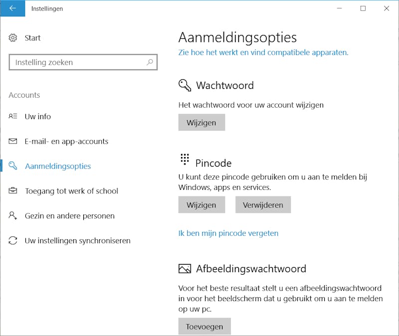 Tip 04 Wijzig je wachtwoord in Windows 10, zodat anderen er niet in kunnen.