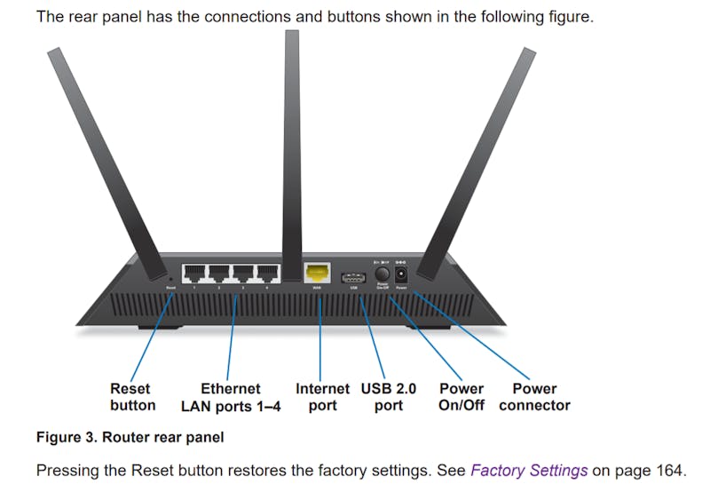 Tip 10 Zo reset je bijvoorbeeld de Nighthawk-router van Netgear.