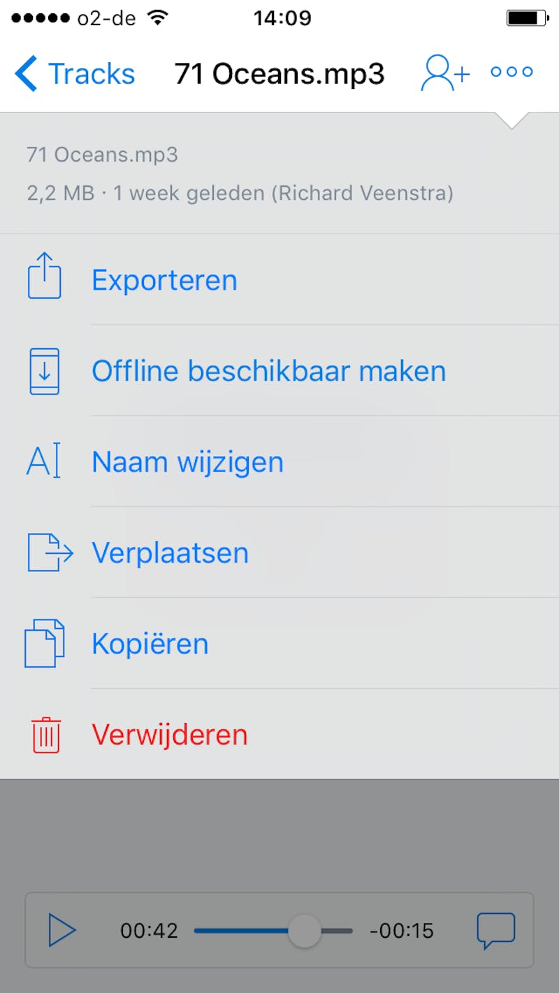 En kies voor Offline beschikbaar maken.