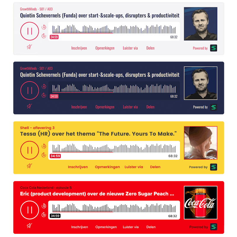 Springcast helpt organisaties ook met branded podcasts.