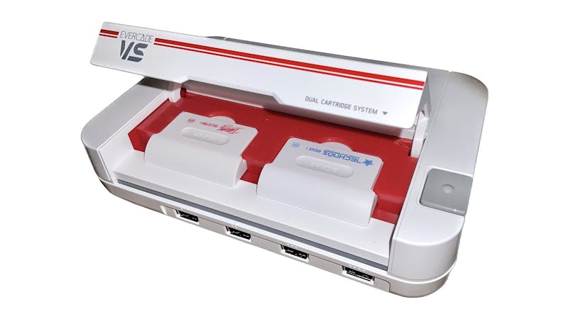 De Evercade gameconsole is gemaakt voor het spelen van retro-games, die geleverd worden op cartridges