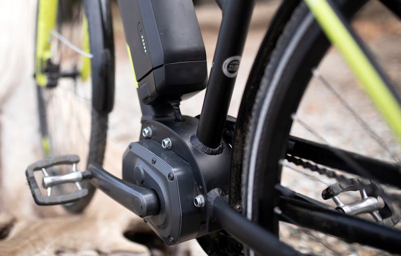 Detail van een e-bike