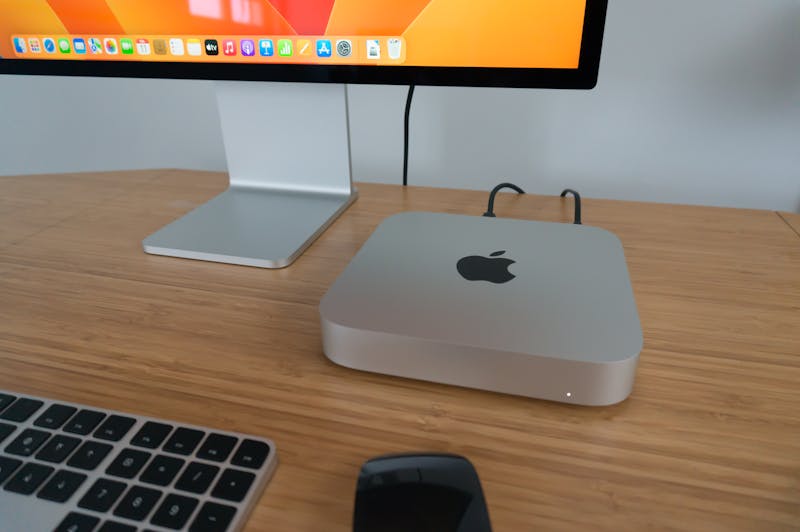 De Apple Mac mini met M2-processor.