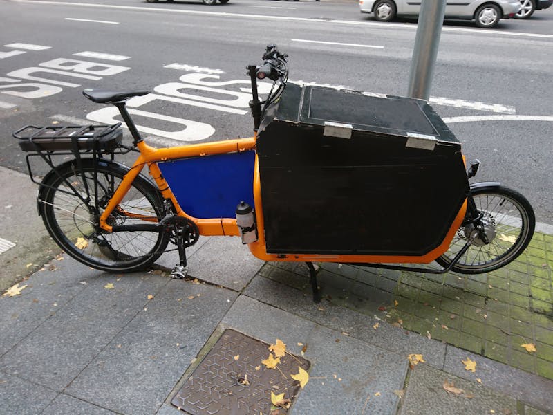 Elektrische cargobike met bak