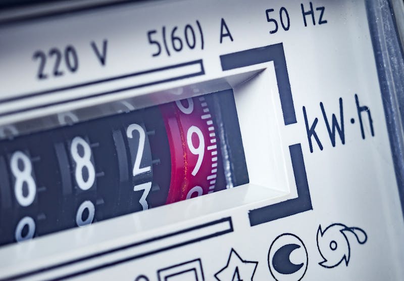 Stroommeter met kWh