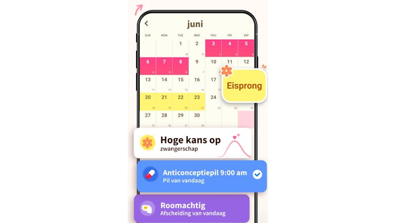 Menstruatie-app / zwangerschapsapp