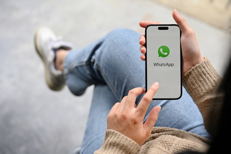 Telefoon met WhatsApp