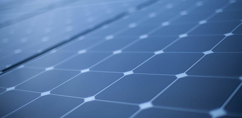 Zonnepanelen close-up