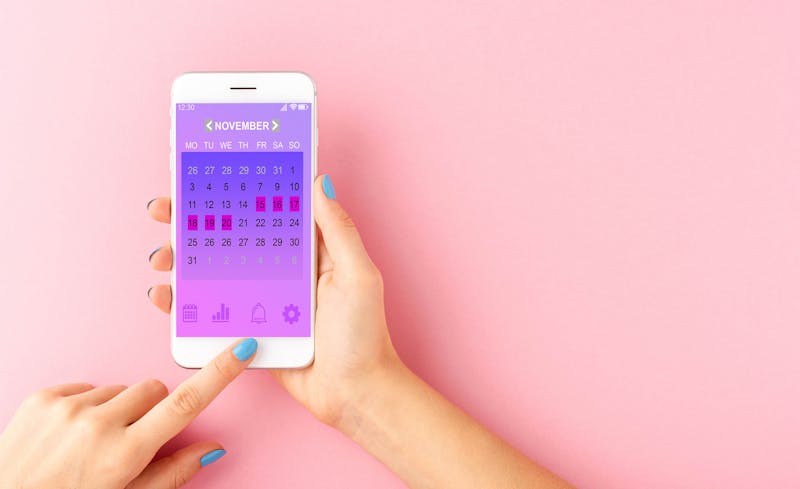 Menstruatie bijhouden met app