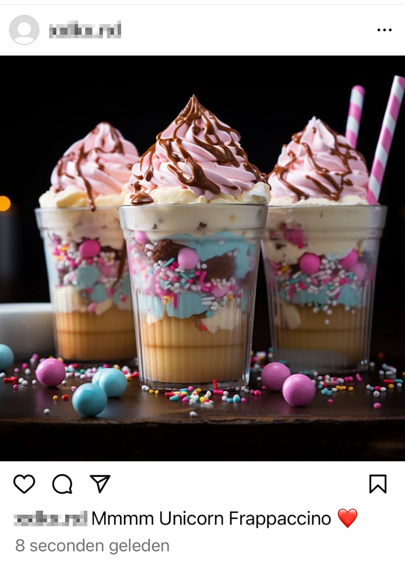 Unicorn frappuccino