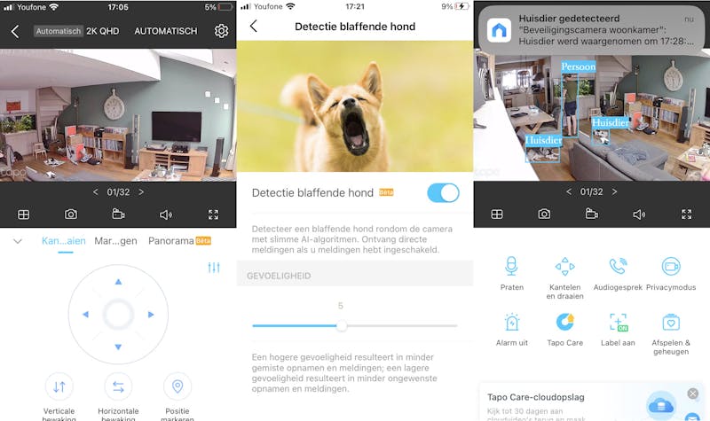 Slimme bewegingsdetectie-functies in TP-Link Tapo-app