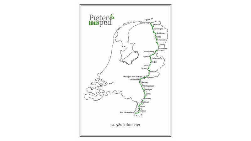 Kaart Pieterpad