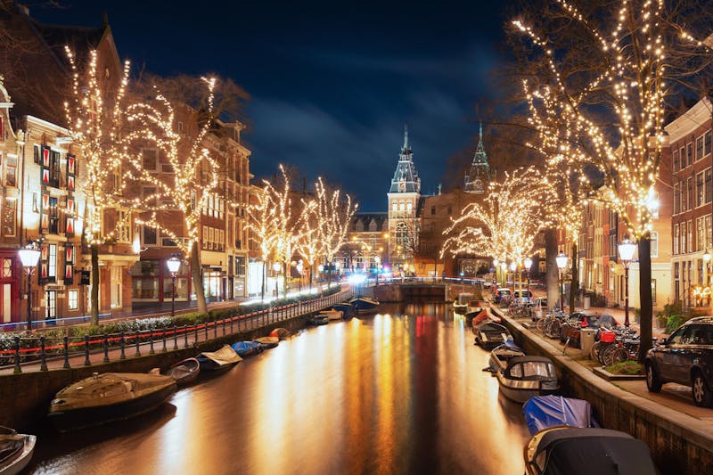 kerstsfeer in Amsterdam