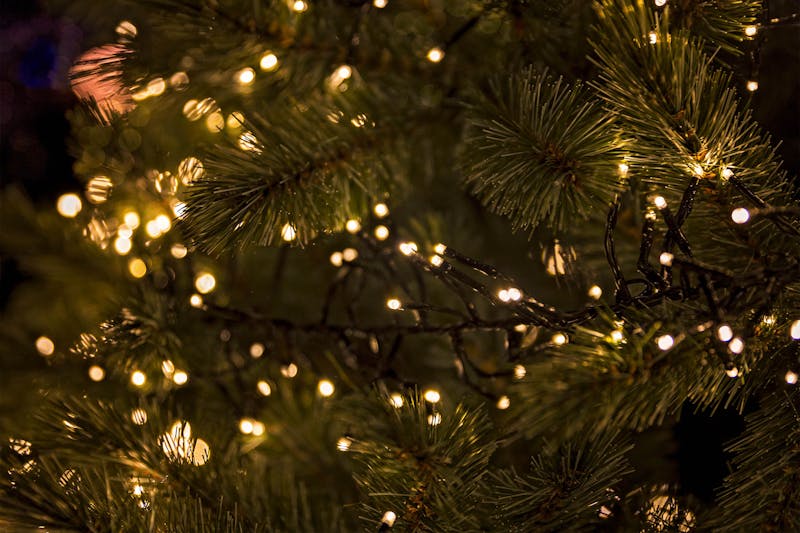 Lichtjes in de kerstboom