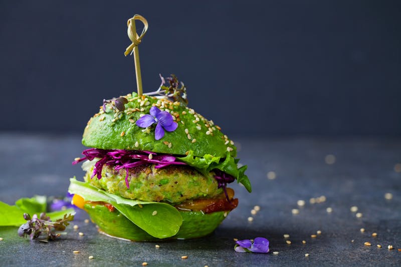 Vegetarische avocadoburger