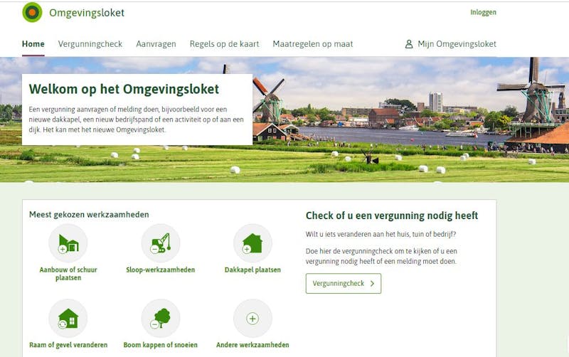 Website Omgevingsloket