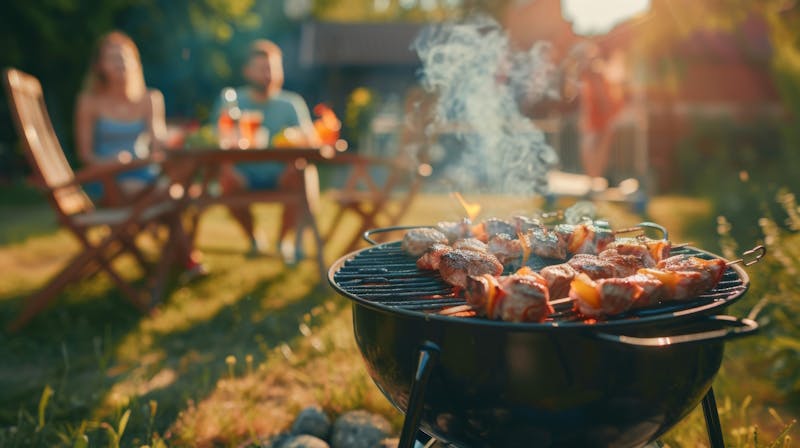 Spiesen op de barbecue