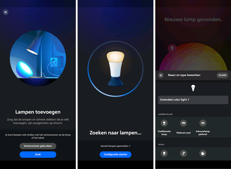 Philips Hue-app.